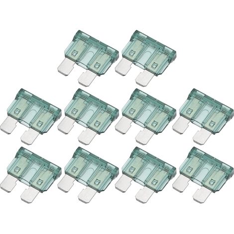 10 Fusible, 1A, Plastique Métal, Vert, Pour Voiture Bateau Camion (1/5)