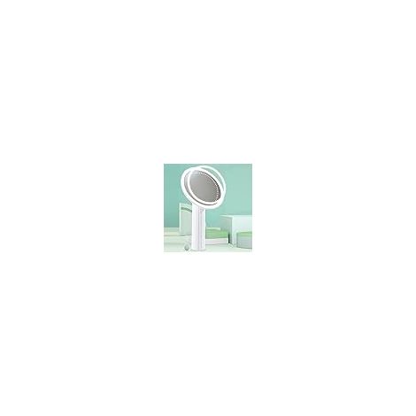 Miroir Maquillage LED Intelligent 2027 Grossissant 10X Rechargeable USB-C Lumière Tactile Portable Ergonomique Double Face (1/5)