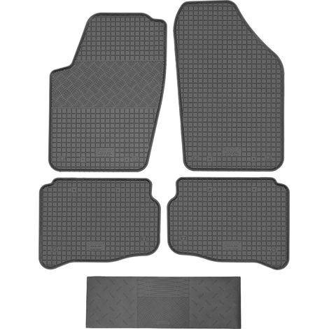 Tappetini RIGUM 902723 + Copertura 900101 - Volkswagen Polo IV Hatchback dal 2002 al 2009, zona piedi AV, anteriore e posteriore - INSTALLABILI