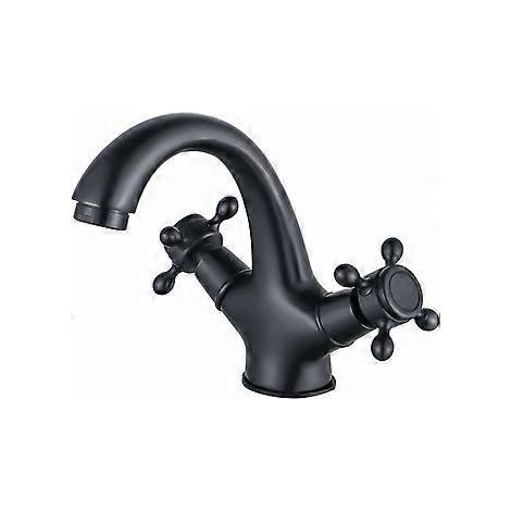 Waschbeckenarmatur, langlebig konstruiert, zwei Griffe ermöglichen individuelle Wassertemperaturregulierung