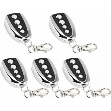Lot de 5 ouvre-porte de garage électrique à télécommande, 433 MHz pour clonage de portail, de garage, de clonage électrique universel (1/4)