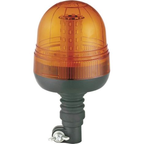 LED Rotating Light Orange with Magnetic Base, Flashing Light (1/5)