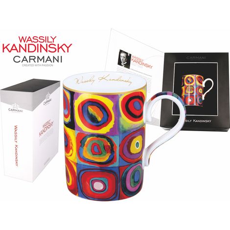 Mug en céramique « Étude de couleurs à carrés » de Wassily Kandinsky - Cadeau café