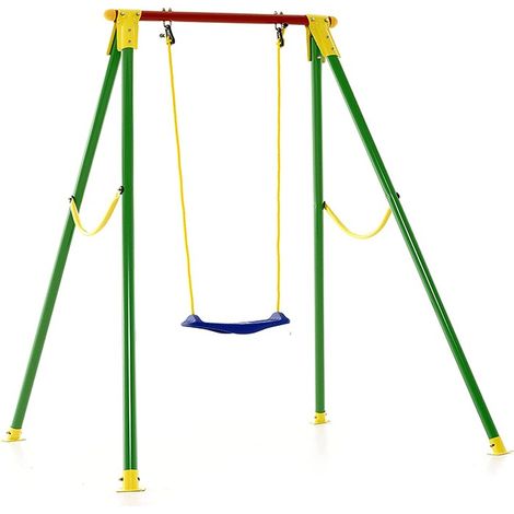 Altalena kiko 1 in metallo da 3 a 10 anni fino a 34 kg Dim: 156x166x200 cm (1/3)