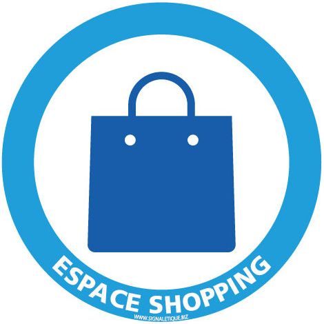 PANNEAU INFORMATION SHOPPING SPECIAL HIVER (H0411) - Plastique PVC 1,5 mm - Diamètre 125 mm