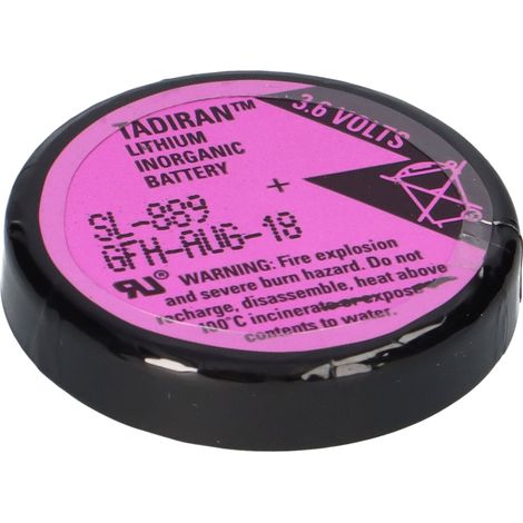 Tadiran Lithium 3,6V Batterie SL 889/P 1/10 D - Zelle = TL-5134 LiSOCl2 (1/5)