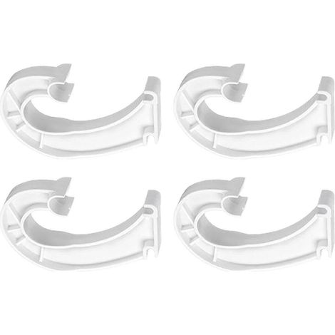 Kleiderstangenhalterungen, 4er-Pack-White