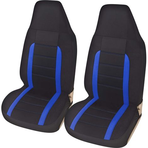 Housses Siège Auto Avant Universelles - Ensemble Housses Siège Accessoire Voiture Tuning (Rouge) (1/5)