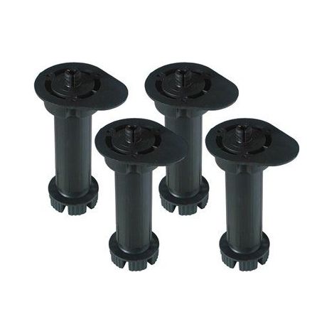 Confezione da 4 Piedini per Mobili Rotondi Pt11 130-200mm Ne 96301 Micel