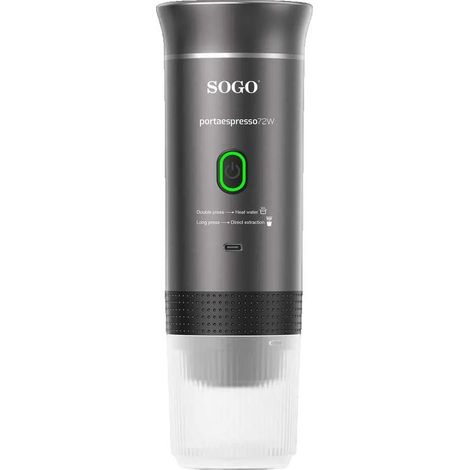 Cafetera sogo caf-ss-5622 bomba 20 BAR batería 7500mAh (1/5)