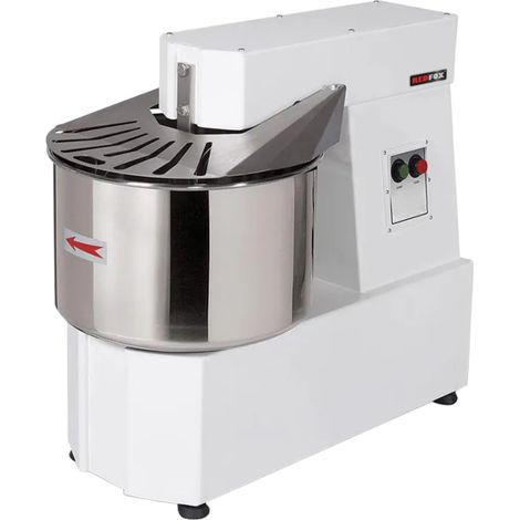 Pétrin à pâte à vitesse unique récipient non amovible 15 l 230 V REDFOX - HTF 15 - REDFOX