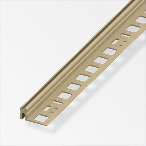 alfer Kunststoff-Träger-Profil + alfer®-fix 2 m, 16 x 30 mm caramel Profil (1/2)