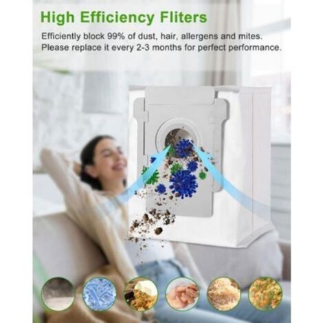 Sacs Poussiere - Compatible Roomba i7 i3 j7 i4 i6 i8 S9 E5 E6 - Filtration 99 97 - Capacite 30 Bacs - Lot De 10 (1/4)