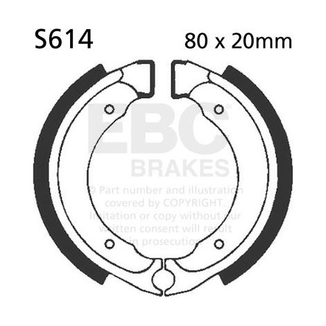 EBC S614 Bremsbacken (1 Satz)