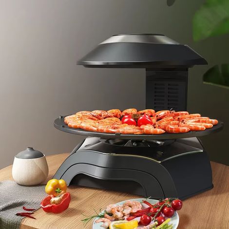 Gril électrique d’intérieur multifonctionnel - barbecue sans fumée pour la cuisine à domicile (1/4)
