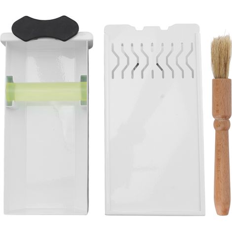 Tiroir à marc de café en acier inoxydable avec pieds antidérapants amovibles, blanc (1/5)