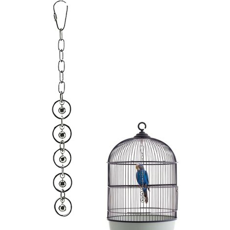 Cloche à oiseaux à suspendre en acier inoxydable robuste (1/5)