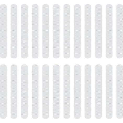 Lntyq 24 Pièces Bandes Antidérapantes Douche, Adhésifs Sécurité pour Salle de Bain, Autocollants Transparents pour Baignoire, Escaliers, Piscine pour Enfants, Résistant à l’Eau et à la Poussière, 2x3 (1/5)