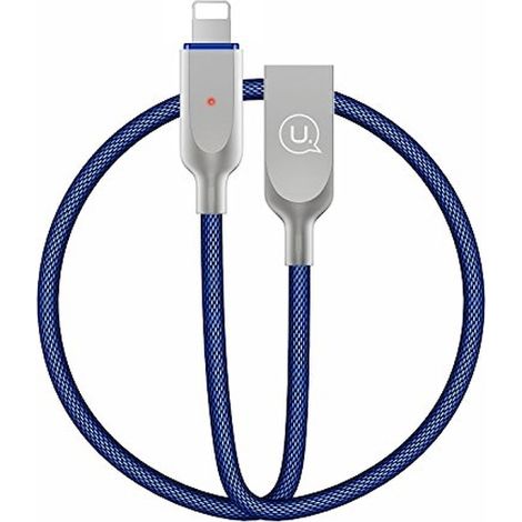 USAMS Lightning-Kabel 1,9 m, Stromausschaltbar, Blau (1/4)