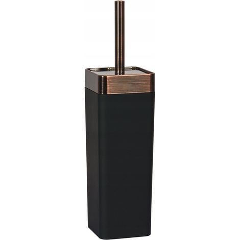CEPILLO PARA INODORO COLOR NEGRO MATE ESTILO COBRE CEPILLADO ELEGANTE