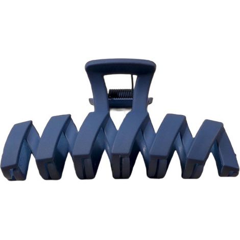 Haarspange, XL, marineblau, 11 cm, robuste Haarspange für Damen (1/2)