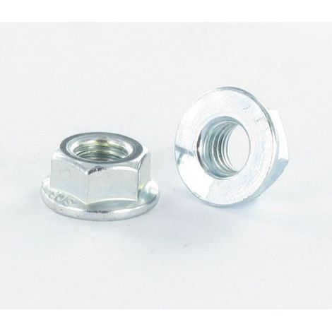 Ecrou Collerette Lisse M5 Acier zingué - 100 pièces