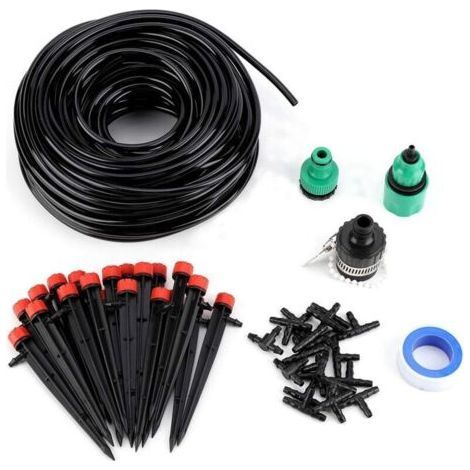 Drip Watering Kits, 25M Automatic Watering Kit, Automatic Ground Drip Watering System, Suitable for Lawn Garden Greenhouse Plants (1/4)
