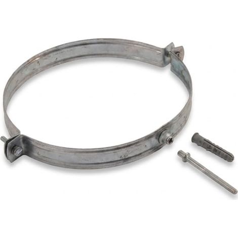 MAKA Collare di Fissaggio Canale Aria Zincato con Tassello Ø 160 mm (1/5)