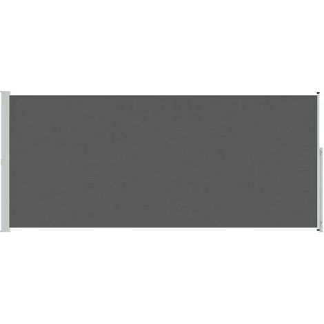 Rideau latéral rétractable, gris anthracite, 300 x 220 cm, polyester. (1/5)