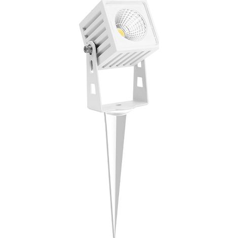 Faretto LED quadrato ZAS Beneito 7W IP65 colore bianco