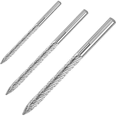 3 Pièces Fraises à Réparer Pneus Multi-Tailles, Mèche Alésoir Carbure pour Perceuse (1/5)
