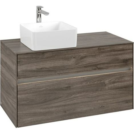 VB Waschbeckenunterschrank Collaro C039B0 1000x548x500mm Eckig Stone Oak (1/3)