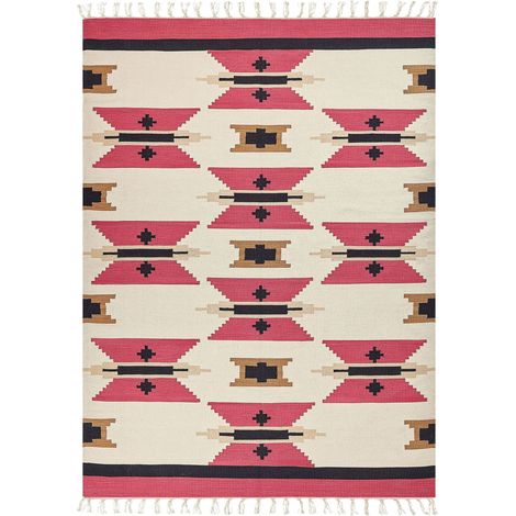 Rug GARNI Multicolour 160 x 230 cm Cotton Kilim