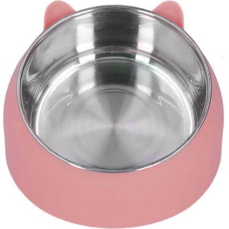 1 Gamelle chauffante chat,Acier inoxydable 304,Protection colonne cervicale,Température constante,Alimentation animaux (1/5)