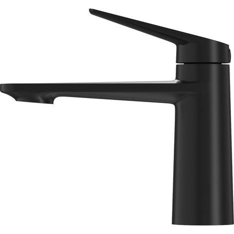 Mitigeur Lavabo Nave Noir Bas avec Accessoires – Hauteur 146 mm (1/5)