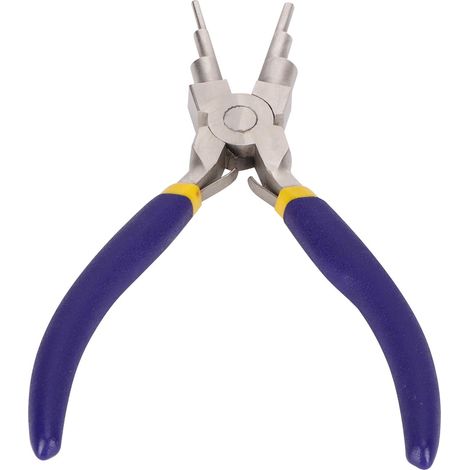 Pince à bijoux à bec rond en acier au carbone Outil à main multifonctionnel pour la fabrication (1/5)