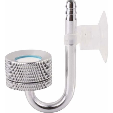 Aquarium-Zerstäuber-Diffusorsystem, Aquarium-CO2-Diffusor, Kohlendioxid-Aquatischer Reaktor, Wasserpflanzen für Aquarien (Silber) (1/5)
