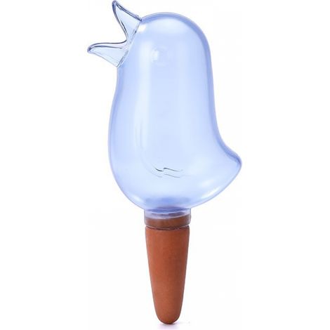 (bleu) 5pcs Piquets D'arrosage Automatique, Plantes d'oiseaux Mignonnes, Pics D'arrosage Automatiques pour Plantes D'intérieur et D'extérieur et Fleurs en Pot (1/5)