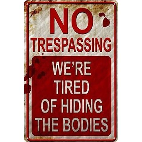 Funny metal sign, Halloween metal garden logo, retro Halloween logo, used for Halloween decoration, bar, home, yard (1/5)