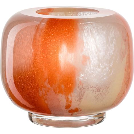 Vase décoratif avec dégradé de Couleur - Diamètre : 6,1 cm - Design Artistique pour Le Salon - Vase en Verre pour Bouquets de Fleurs - Hauteur : 11 cm - Multicolore (1/5)
