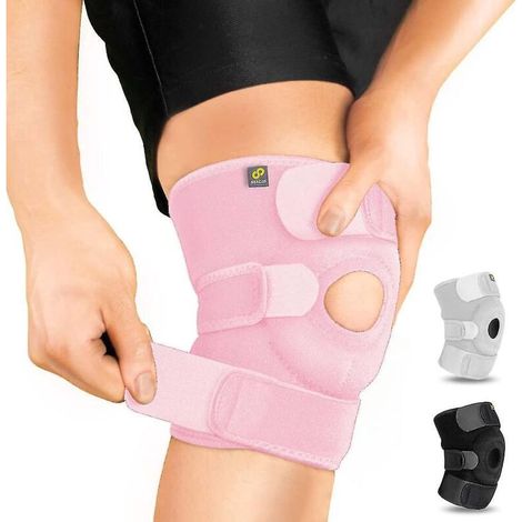 Verstellbare Kniebandage mit Kompression für die Patellasehne, für Männer und Frauen – lindert Arthritisschmerzen, fördert die Genesung nach Verletzungen und ist ideal zum Laufen. (1/5)