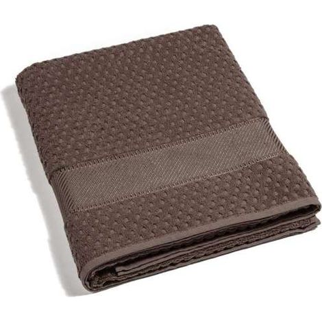 CALEFFI Telo Bagno in Cotone Sirena '99 Standard Spugnissima Tinta Unita Caffe