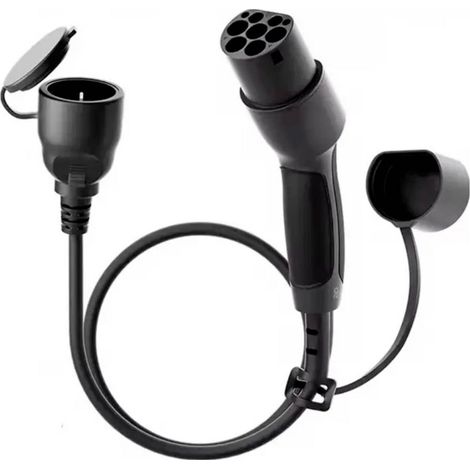 Akyga AK-SC-E28 Adattatore per cavo di ricarica [1x Spina tipo 2 (IEC 62196-2) - 1x Presa schuko] 60 cm (1/5)