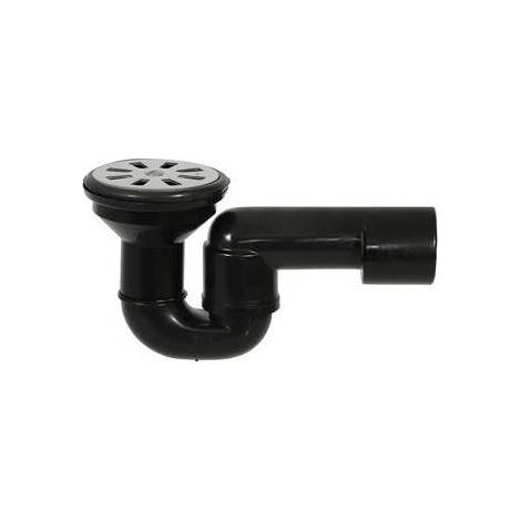 PILETTA DOCCIA GRIGLIA PIANA CON SIFONE SNODATO PEHD Misura: Griglia Inox D. 80