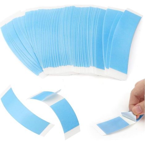 60pcs Wig Glue Strips, Wig Adhesive Tape, Wig Fixing Tape, Double-Sided Waterproof Invisible Wig Tape (1/5)
