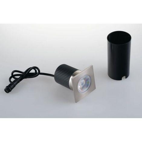 Faretto Segnapasso Esterno Calpestabile LED 10W RGB+4000K Quadrato Easy Domotica DC 24V IP67 (1/2)