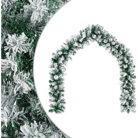 vidaXL Ghirlanda di Natale Verde e Bianco 270 cm PVC (1/5)