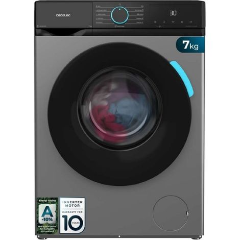 Cecotec Lavadora 7Kg Carga Frontal Bolero DressCode 7160 Inverter Steel A. 1200RPM, 11 Programas, Motor Inverter Plus (1/5)