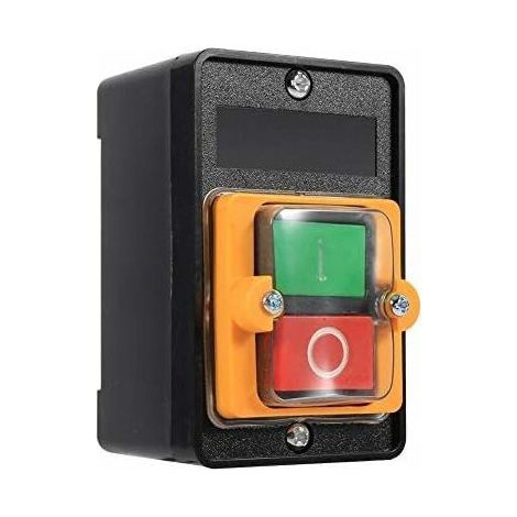 AGE Interrupteur à bouton - poussoir, interrupteur de sécurité, arrêt d'urgence coupe étanche 78mm on / off 380v 10A accessoires pour machines - outils accessoires pour boutons - poussoirs étanches (1/5)