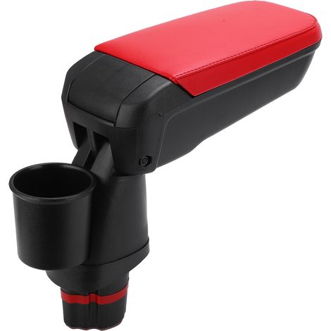 Mittelarmlehne mit Getränkehalter, rot. Kompatibel mit Mercedes Smart Fortwo Forfour 453 (2015–2019). (1/5)